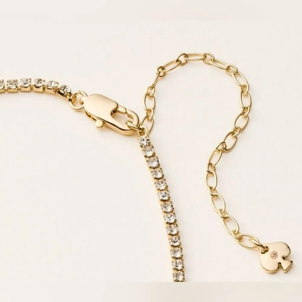 kate spade x Target Gold Faux Stone Chain Necklace French Fries Charm